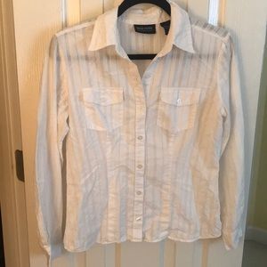 White button-down shirt